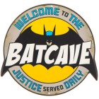 Batman Batcave Embossed Die Cut Metal Sign Wall Art Home Decoration Theater Media Room Man Cave
